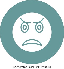 Vector Design Upset Icon Style