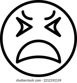 Vector Design Upset Icon Style