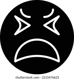 Vector Design Upset Icon Style