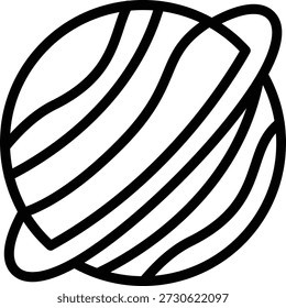 Estilo de Ícone de Urano de Design de Vetor