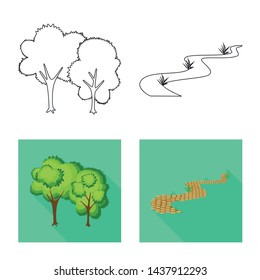 Vector design of urban and street icon. Set of urban and relaxation vector icon for stock.