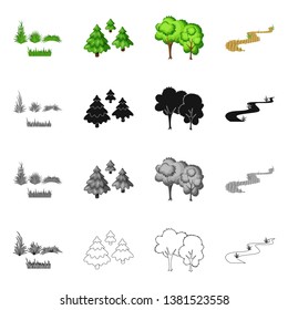 Vector design of urban and street logo. Collection of urban and relaxation vector icon for stock.