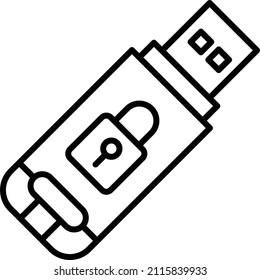 Vector Design Usb Drive Icon Style