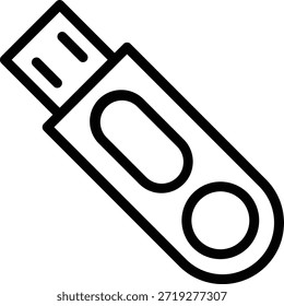 Symbolstil des USB-Laufwerks im Vektordesign