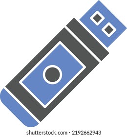 Diseño De Vector Estilo De Icono Usb