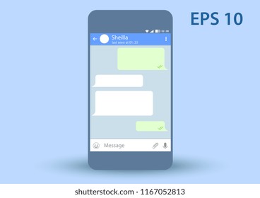 vector design of user interface template 