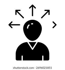 Vektordesign der Benutzerchance 