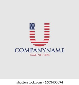 Vector design of U-shaped American flag logo with a modern, simple and elegant design using the latest EPS illustrations can be used as inspiration and is suitable for your business.
