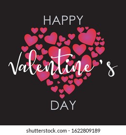 Vector design of Valentine's day greeting card