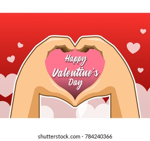 Vector design for Valentine's day greeting