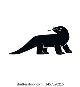 Vector design of varanus and lizard icon. Set of varanus and creature vector icon for stock.