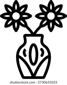 Estilo de ícone de vaso de design de vetor