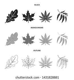 Vector design of vegan and organic logo. Set of vegan and fresh stock symbol for web.