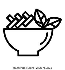 Design de vetor estilo ícone veggie medley