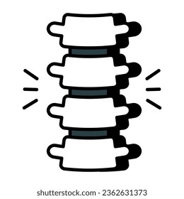 Vector design of vertebral column 