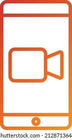 Vector Design Video Call Icon Style
