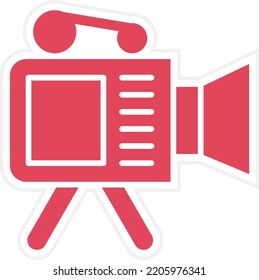 Vector Design Video Camera Icon Style