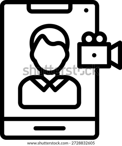 Vector Design Video chat Icon Style