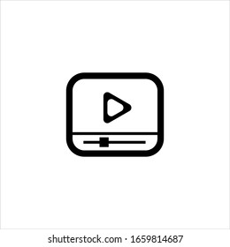 Vector design video icon for the web
