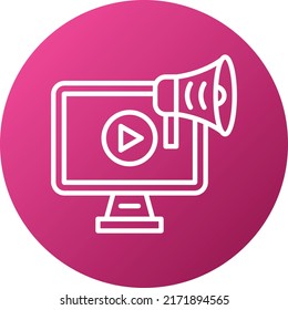 Vector Design Video Marketing Icon Style