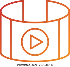 Vektordesign-Video-Player-Symbol-Stil