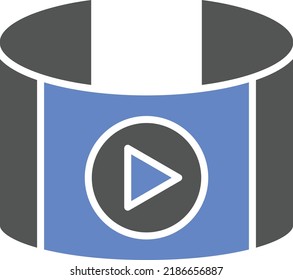 Vector Design Video Player Icon Style