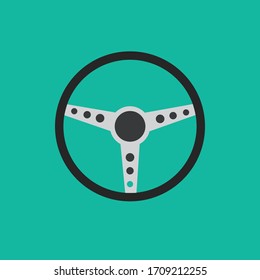 Vector design of vintage car wheel icon