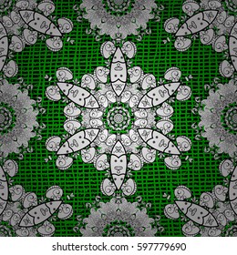 Vector. Design vintage for card, wallpaper, wrapping, textile. Rough template. Pattern white elements. Floral classic texture. Royal retro background.