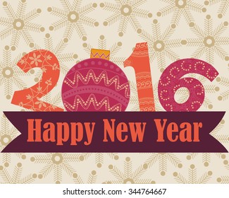 Vector design of vintage and retro Merry Christmas background