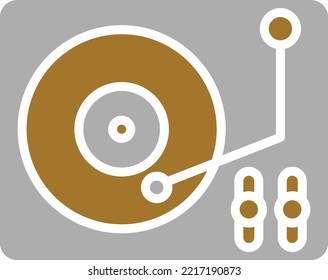 Vector Design Vinyl Player Icon Style