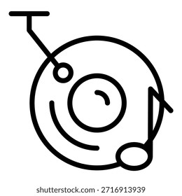 Diseño de Vector Vinilo Record Icon Style