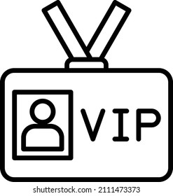 Vector Design VIP Pass Icon Style