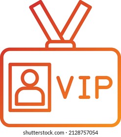 Vector Design VIP Pass Icon Style