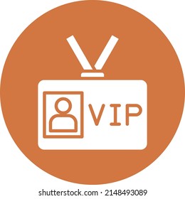 Vector Design VIP Pass Icon Style