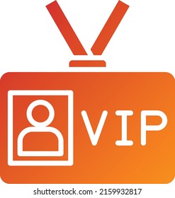 Vector Design VIP Pass Icon Style