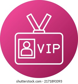 Vector Design VIP Pass Icon Style