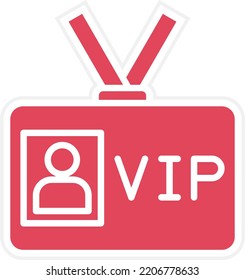 Vector Design VIP Pass Icon Style