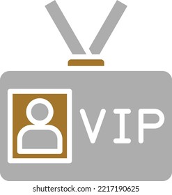 Diseño del vector Estilo del icono de paso VIP