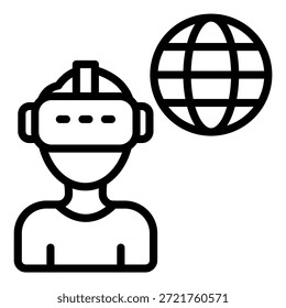 Diseño de Vector Virtual Adventure Icon Style