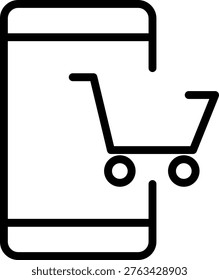 Vector Design Virtual Shopping Icon Style
