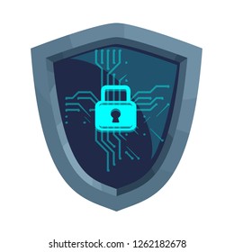 Vector design of virus and secure icon. Set of virus and cyber stock vector illustration.