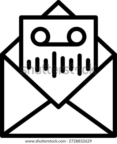 Vector Design Voice mail Icon Style