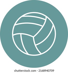 Estilo de icono de voleibol de diseño de vectores