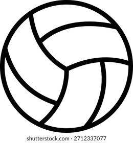 Estilo de icono de voleibol de diseño de Vector