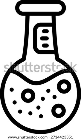 Vector Design Volumetric Flask Icon Style