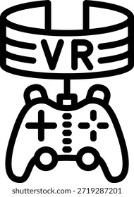 Estilo De Ícone De Jogo Vr De Design De Vetor