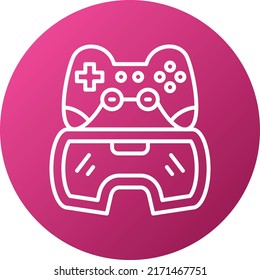 Diseño Vector Estilo Icono De Juego Vr