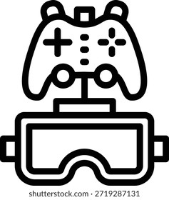 Estilo De Ícone De Jogo Vr De Design De Vetor
