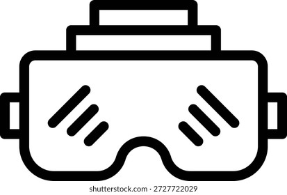 Vectordesign VR Gläser Symbolstil