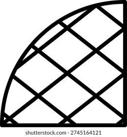 Vector Design Waffle Whirl Icon Style